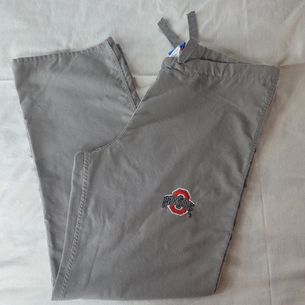 OHIO STATE Scrub Pants Grey Gray XS